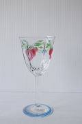 未使用！北欧ヴィンテージ/Orrefors社/ワイングラス/手描きのお花/SOLD OUT
