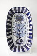 北欧ヴィンテージ/Royal Copenhagen（ロイヤルコペンハーゲン）長皿/青い花/No.4/SOLD OUT