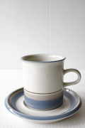 北欧ヴィンテージ/ARABIA/Uhtua/カップ&ソーサー/ブルーグレー/No.3/SOLDOUT