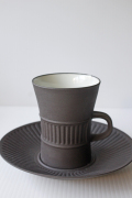 北欧ヴィンテージ/Jens.H.Quistgaard/Flame Stone/カップ＆ソーサー/No.5/SOLD OUT