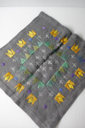 北欧ヴィンテージ/刺繍クロス/チューリップモチーフ/SOLD OUT