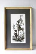 北欧ヴィンテージ/Bjorn Wiinblad（ヴョルン・ウィンブラッド/影絵/ベランダのカップル/SOLD OUT