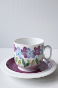 ドイツヴィンテージ/BAVARIA SCHERZER/カップ＆ソーサー/パープル/フラワーモチーフ/SOLD OUT