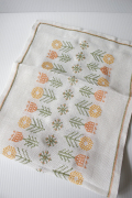 北欧ヴィンテージ/刺繍クロス/チューリップモチーフ/SOLD OUT