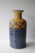 大サイズ！Soholm（スーホルム）/北欧ヴィンテージ花瓶/ネイビーブルー×ドット/SOLD OUT