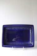北欧ヴィンテージ/Rorstrand/コバルトブルー/角皿/SOLD OUT