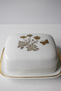 北欧ヴィンテージ/Royal Copenhagen/バターケース/お花と蝶々/SOLD OUT