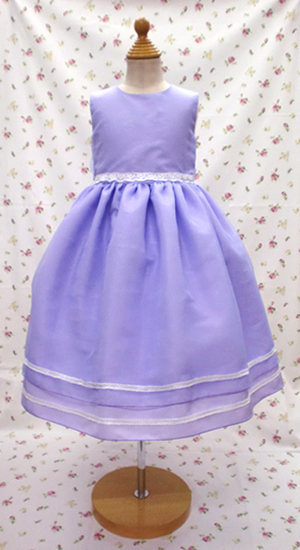 子供ドレスカラー パープル