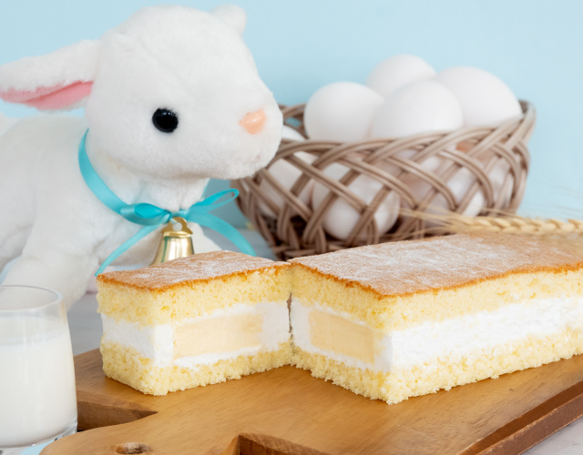 やぎミルクのプリンサンド