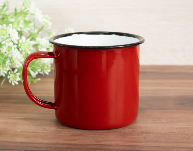 【ハイジコラボ】プティのホーローマグカップ 赤