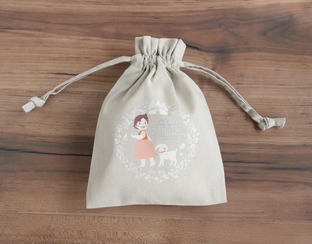 【ハイジコラボ】プティのコットンフリル巾着