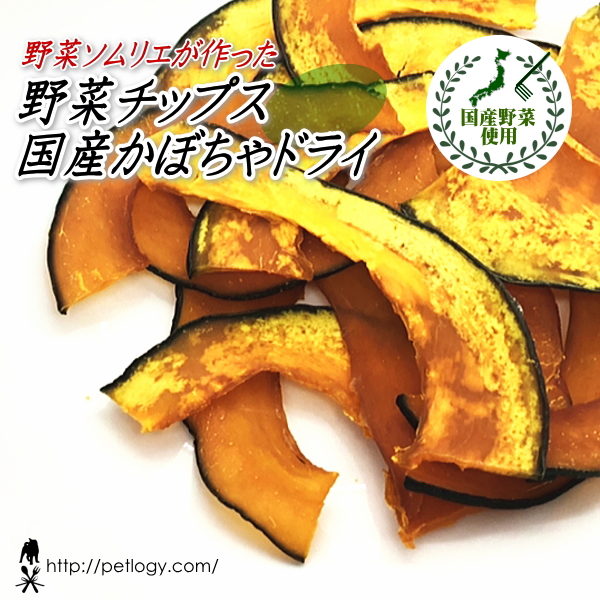 野菜チップス 国産かぼちゃドライ (犬のおやつ)