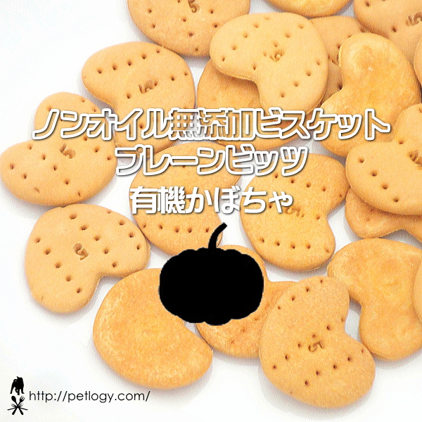 無添加 国産 ノンオイル無添加ビスケット プレーンビッツ  有機かぼちゃ｜犬用おやつ