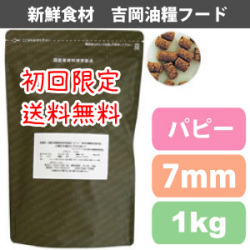 【初回限定送料無料】吉岡油糧×PETNEXT　オリジナルフード　パピー/仔犬用＜1kg＞（7ｍｍ）　馬肉も選べます！子犬用