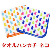 新商品ハイメン七曜タオルハンカチネコ【オーナーグッズハンドタオル】