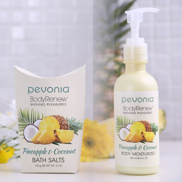ボディ　リニュー　パイナップル＆ココナツ　ボディモイスチャライザー　バスソルト　セット