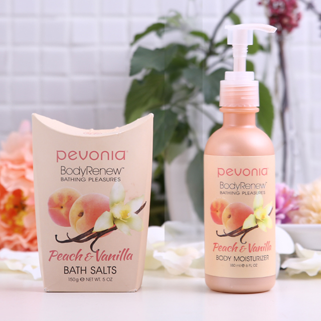 ボディ　リニュー　ピーチ＆バニラ　ボディモイスチャライザー　バスソルト　セット
