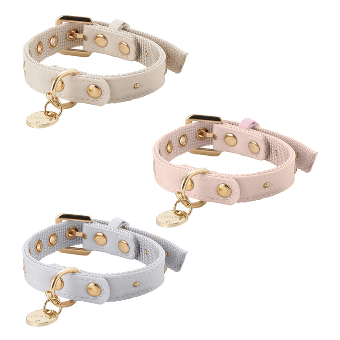 【CELFORD　DOG&CAT】【リュタン】ビジュースタッズ小型犬首輪