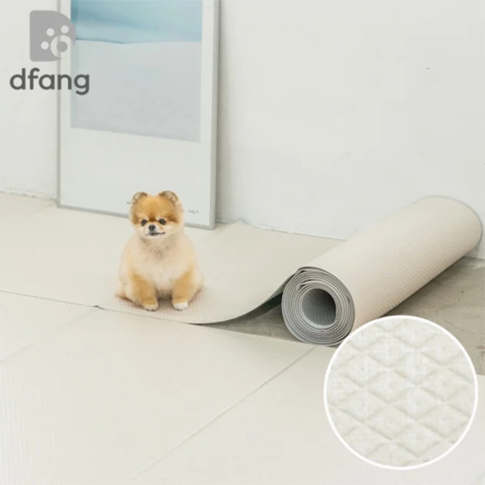 dfang　ペット専用防水クッションマット　エクルアイボリー（140cm幅）