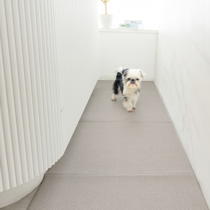 dfang　ペットプレイマット 【厚さ5mm 幅70cm】　ヴィンテージグレージュ