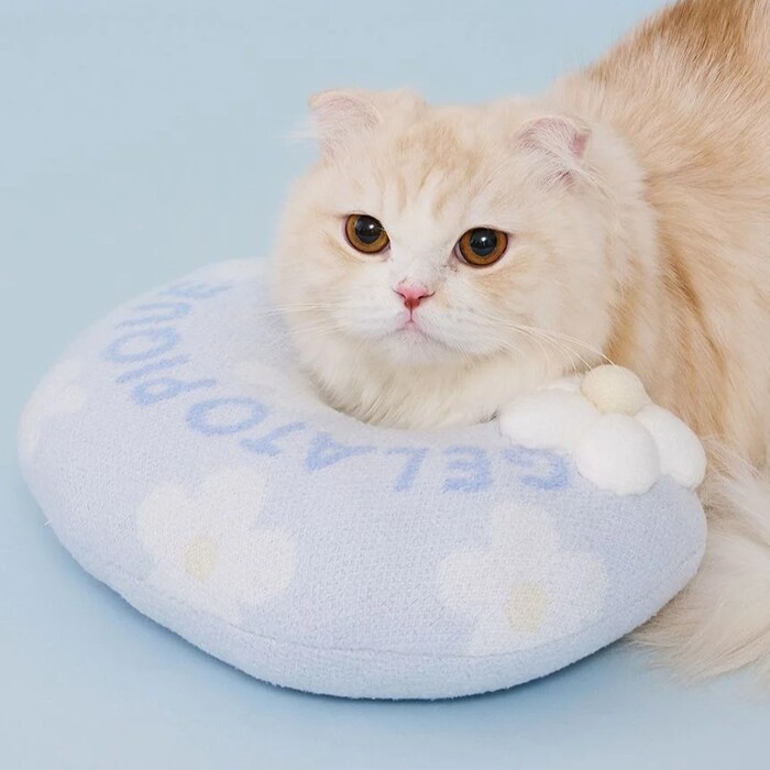 gelato pique　スムーズィーフラワーモチーフニットピロー