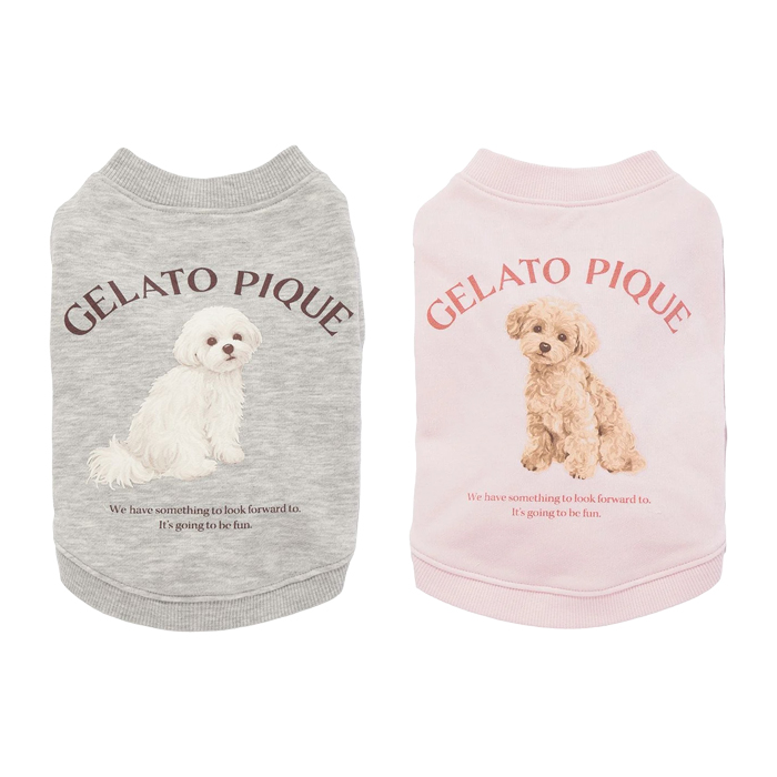 【gelato pique】お散歩DOG裏毛プルオーバー
