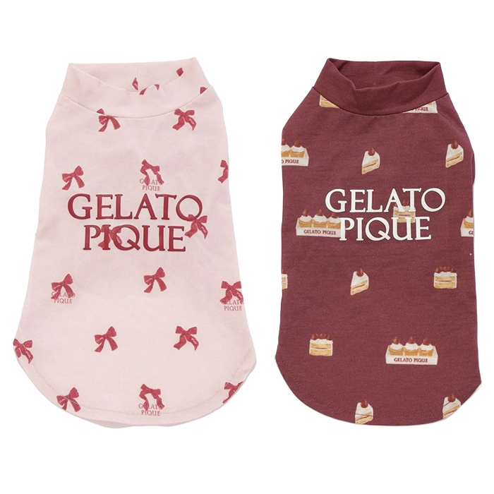 【gelato pique】ガーリーモチーフ柄カットソープルオーバー