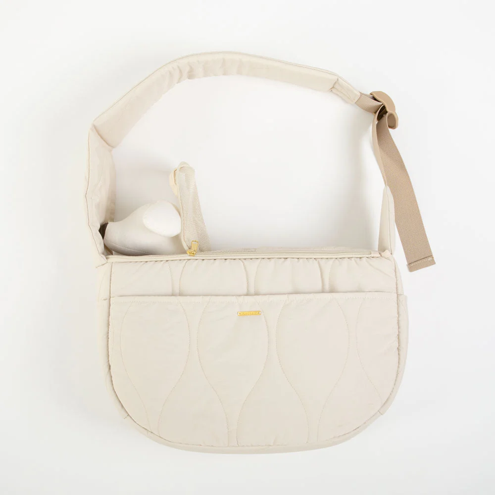 monchéri キルティングメッシュ付フロントリュック 犬 スリング 抱っこ