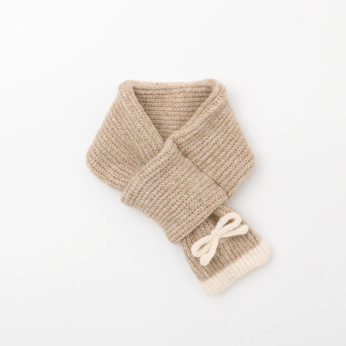 moncheri リボンモチーフマフラー