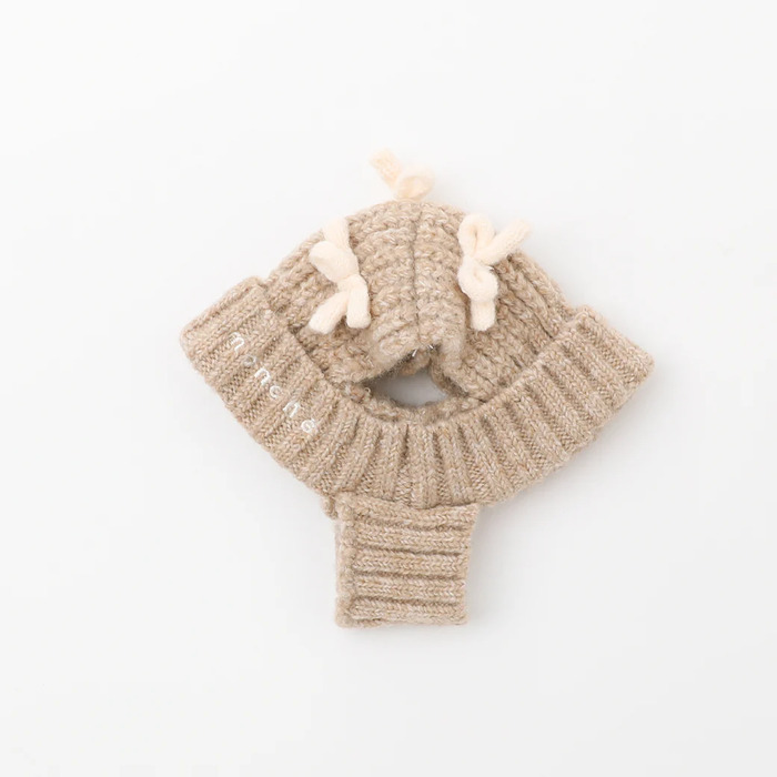 moncheri リボンモチーフニット帽