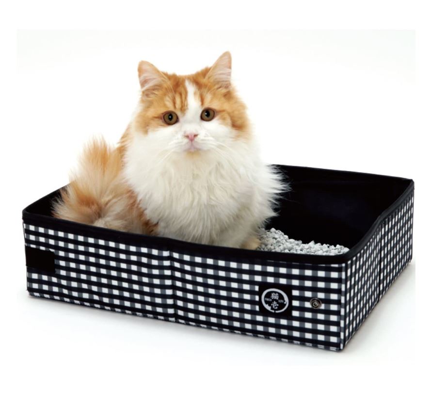 猫壱 ポータブル トイレ 黒 Pets-first ONLINESTORE