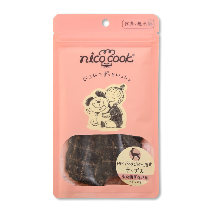 ニコクック　国産ジビエ鹿背骨チップス