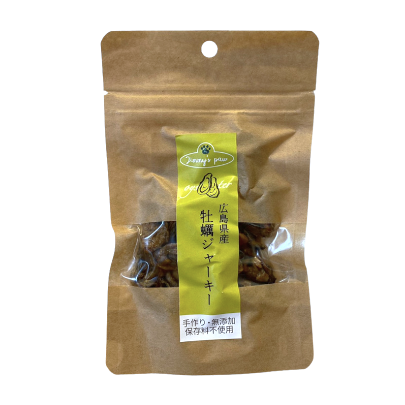 【Jimmy's Paw】広島県産 牡蠣ジャーキー 30g（犬猫用）