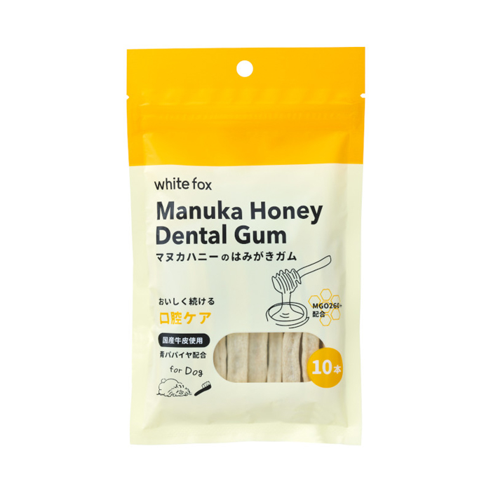 【ホワイトフォックス】歯磨きガム　マヌカハニー