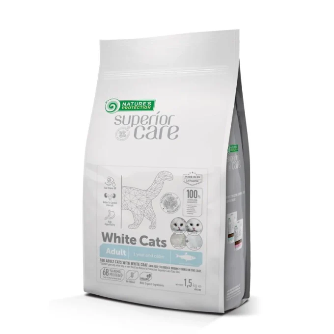 【NATURE’S PROTECTION】ホワイトキャット　アダルト　1.5kg【全猫種・成猫用】
