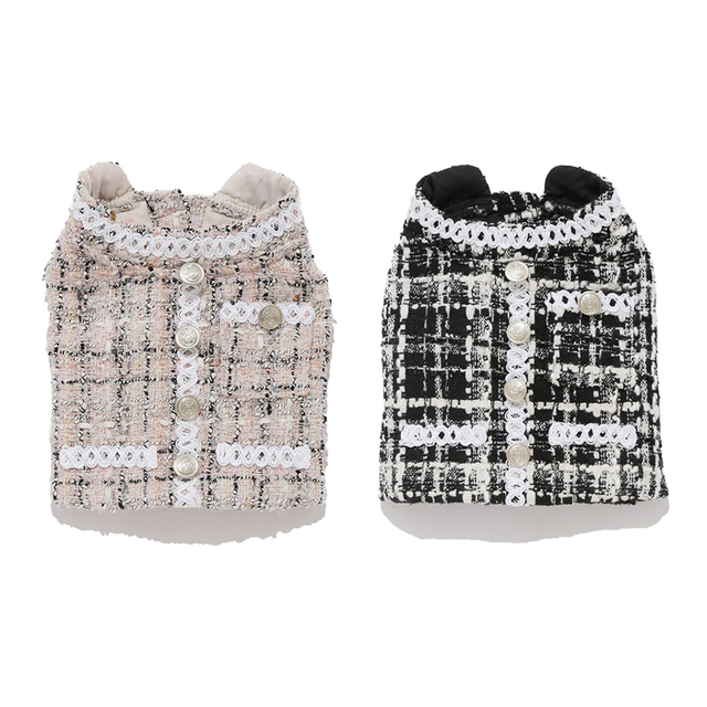 【CELFORD　DOG&CAT】ファンシーツイードジレ