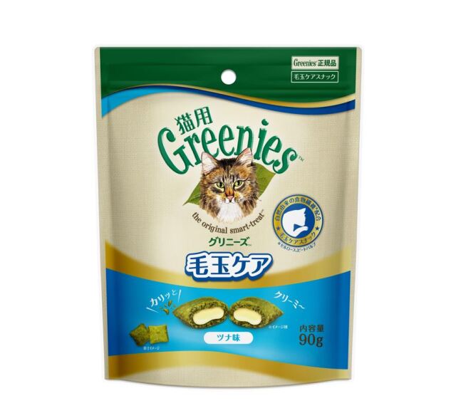 猫用　毛玉ケアスナック　ツナ味　90g