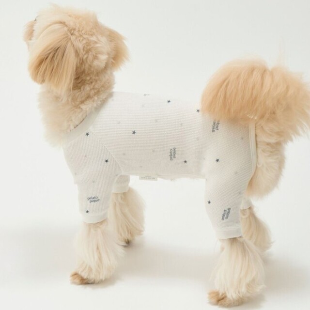gelato pique スター柄ワッフルロンパース Pets-first ONLINESTORE gelato pique スター柄ワッフルロンパース Pets-first ONLINESTORE