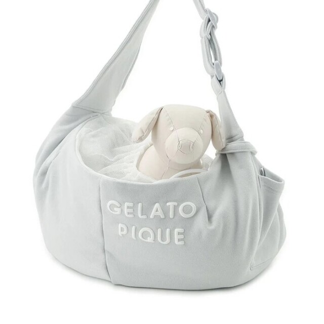 新品未使用 ジェラートピケ スリング クッション付き ブルー 新品未使用 ジェラートピケ スリング クッション付き ブルー