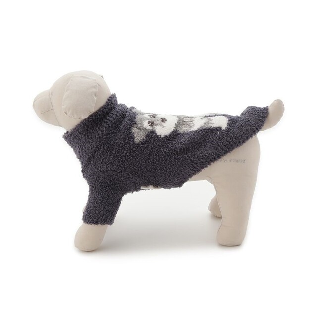 gelato pique パウダーハイネック【シュナウザー柄】ジャガードプル