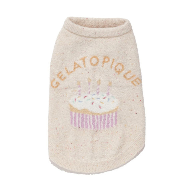 新品タグ付き　ジェラートピケ ジャガードプルオーバー+レギンス カップケーキ gelato pique ジェラートピケ CAT&DOG Birthday スムーズィー