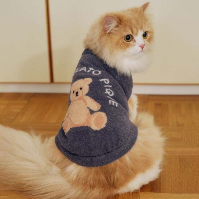 新品 ジェラートピケ アグリーベアジャガードワンピース ルームウェア