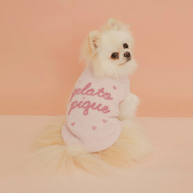 gelato pique 【Valentine】ハイネックロゴプルオーバー Pets-first