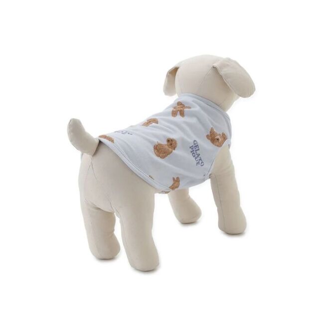 新作　ジェラートピケ　犬服　お腹見せドッグ　ポメラニアン　Mセット gelato pique お腹見せドッグカットソープルオーバー Pets-first