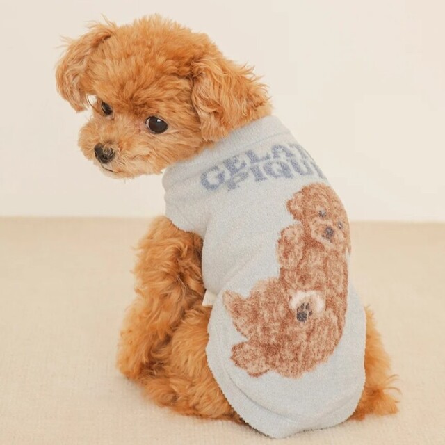 gelato pique お腹見せドッグジャガードプルオーバー