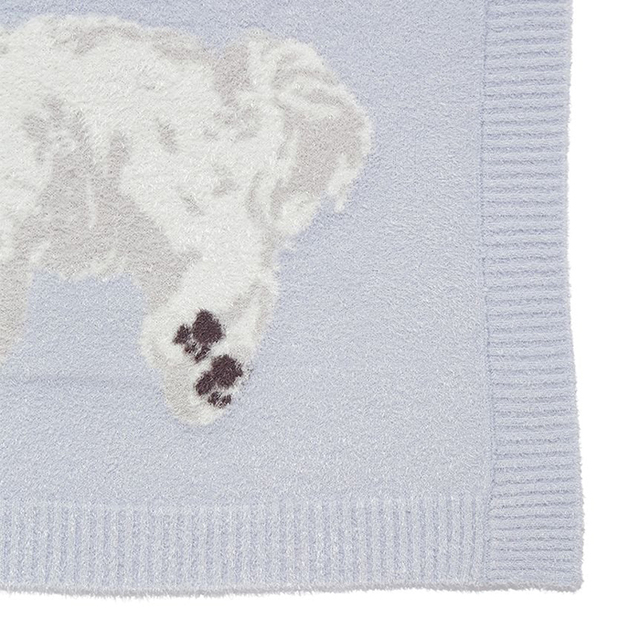 新品未使用　タグあり　gelato pique ウサギ刺繍ブランケット gelato pique】スムーズィーマルチーズ柄 ブランケット Pets-first
