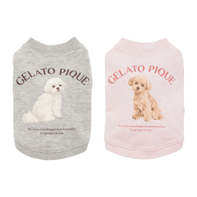 【gelato pique】お散歩DOG裏毛プルオーバー
