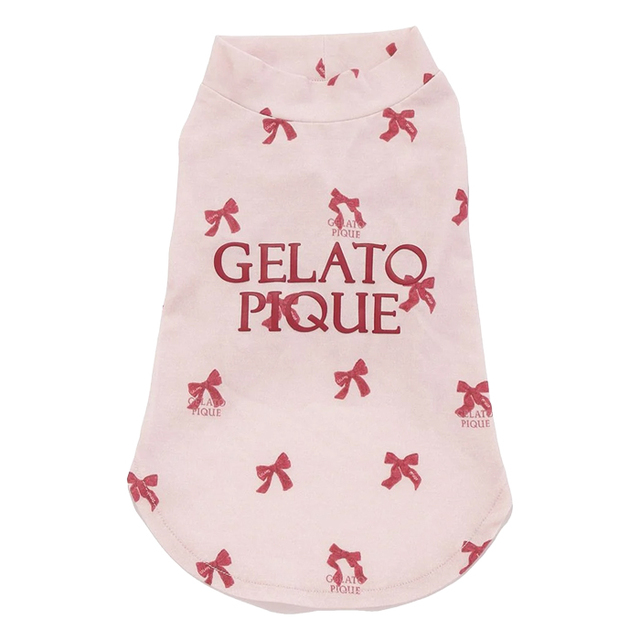 【gelato pique】ガーリーモチーフ柄カットソープルオーバー