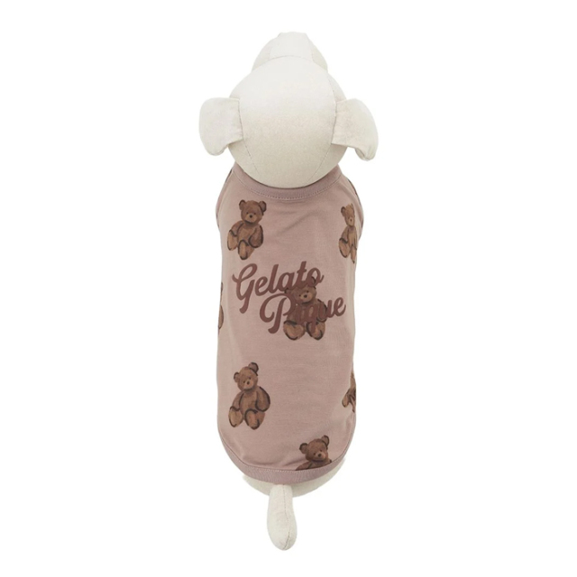 【gelato pique】ベア柄カットソープルオーバー