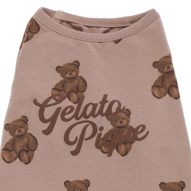 【gelato pique】ベア柄カットソープルオーバー